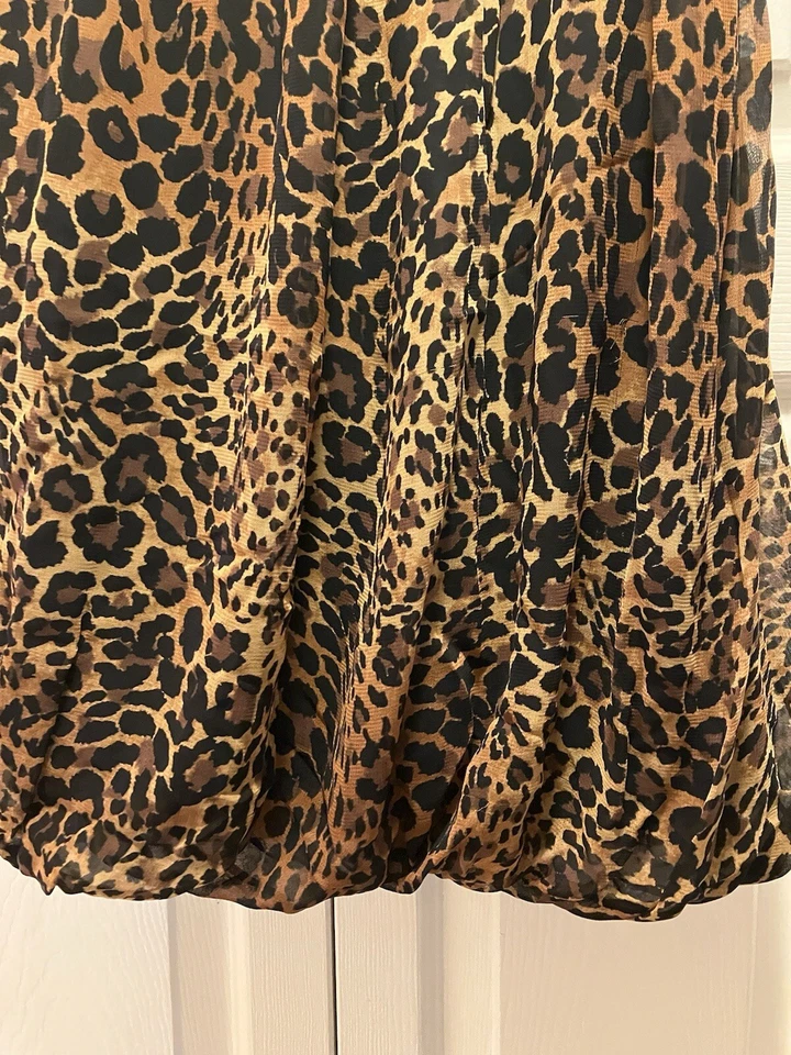 Falda de leopardo LAFAYETTE 148 para mujer 100 % viscosa dobladillo reunido talla 4 derecho profesional Foto 3 de 4