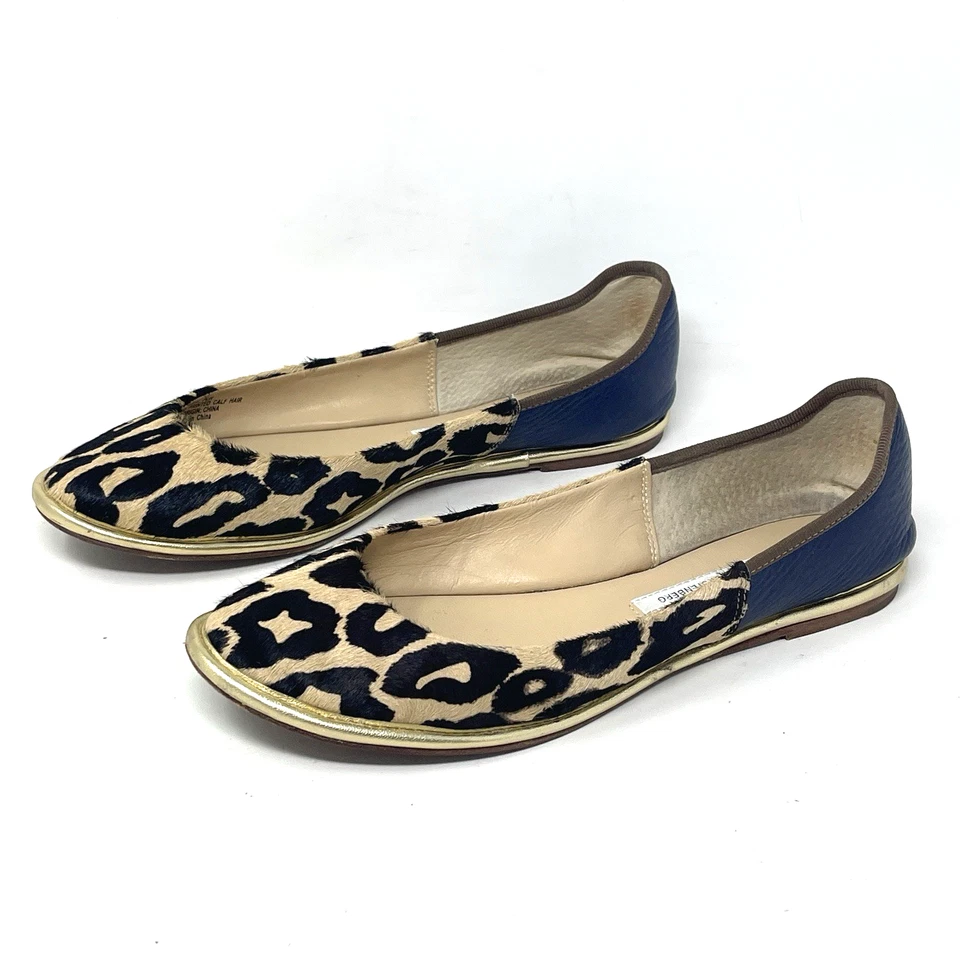 Sapatilhas de balé femininas Diane Von Furstenberg 9 Botsuana estampa animal chita leopardo - Imagem 4 de 4