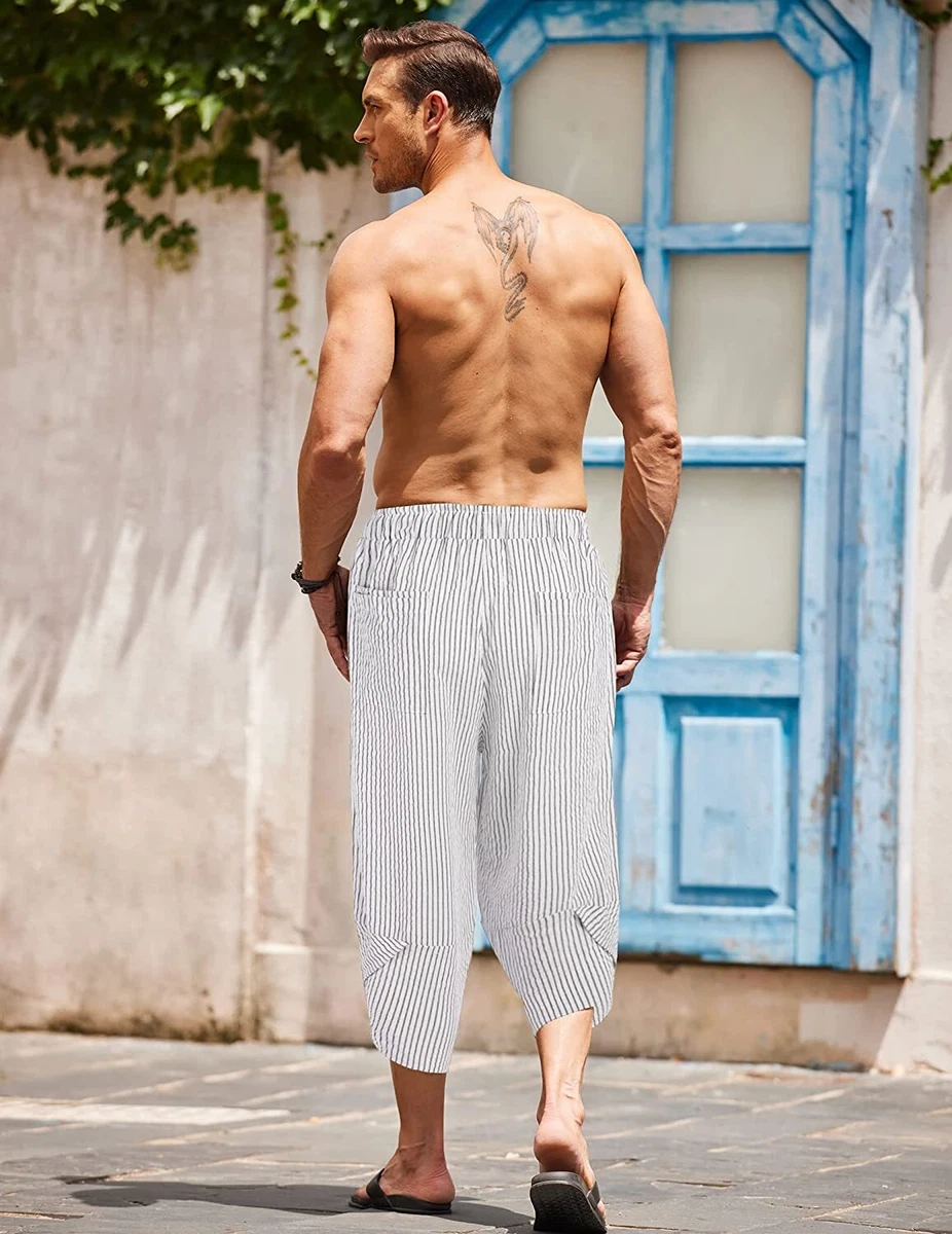 Mens beach discount capri pants