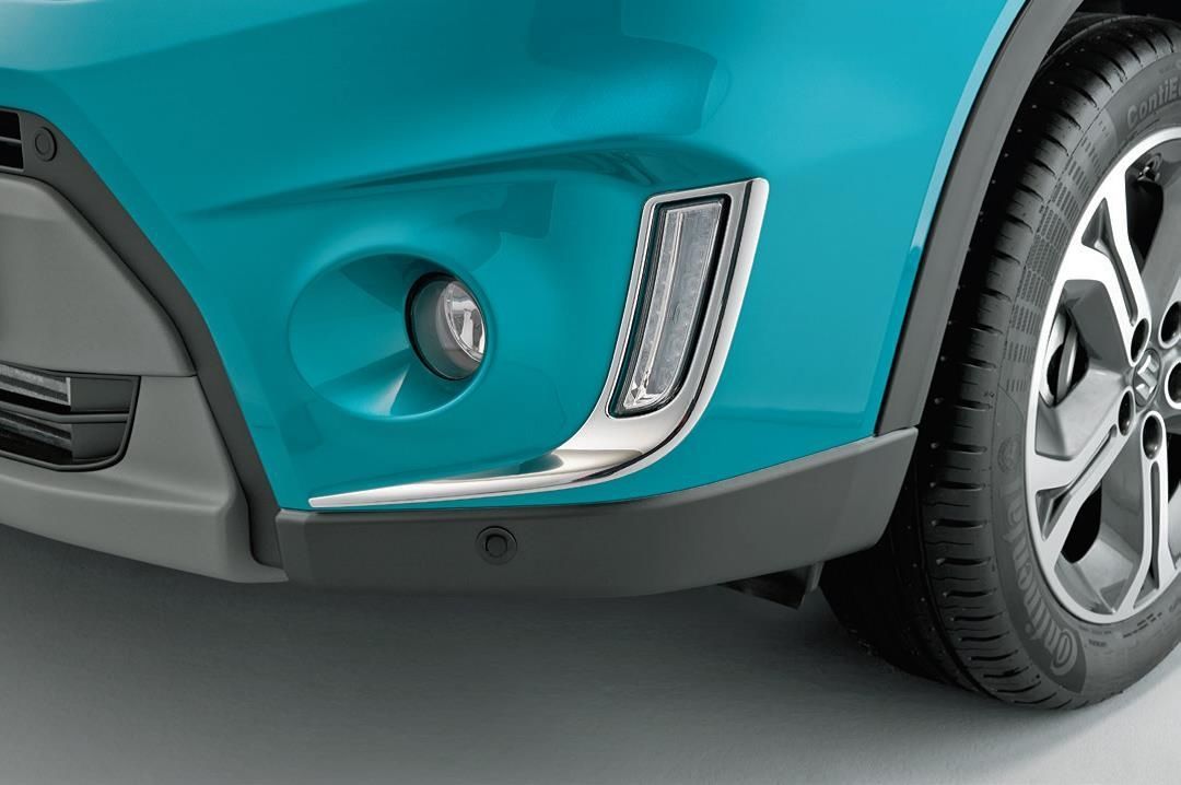 Genuine Suzuki VITARA Front DRL Light Chrome Surround Trims Set