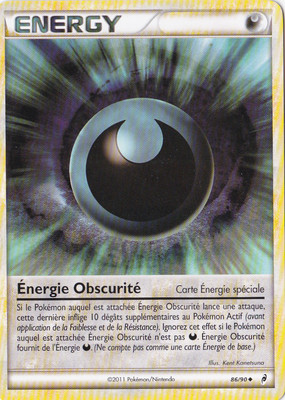 Energie der Dunkelheit - Der Ruf der Legenden - 86/90 - Pokemon Karte 