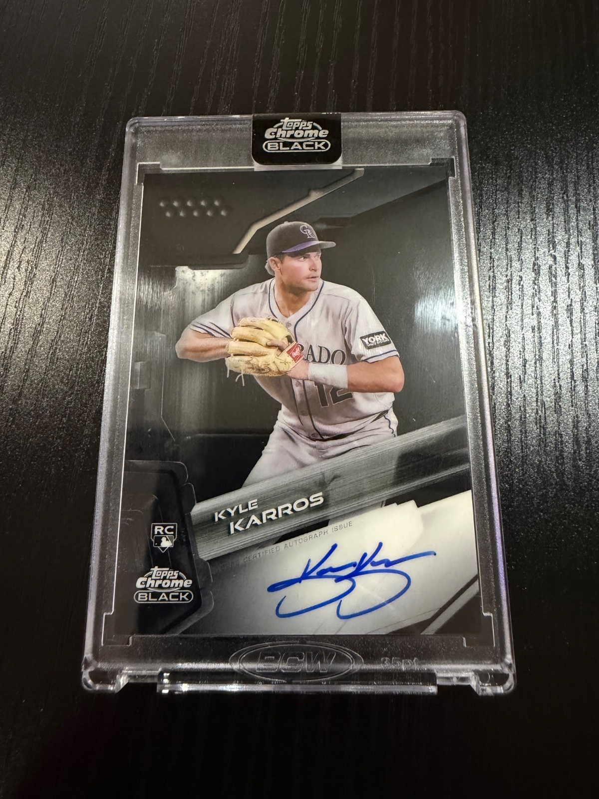 2026 Topps Chrome Black Kyle Karros RC Auto Colorado Rockies #CBA-KK