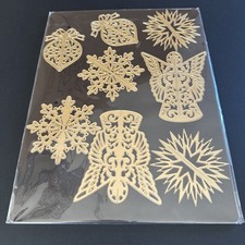 Anna Griffin Christmas Ornament Dies w/Magnetic Mat