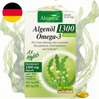 Alsiroyal AlgenöL 1300 Omega-3 · Hochdosiert 420Mg Dha+250Mg EPA Pro Kapsel | 55