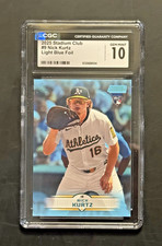 Nick Kurtz Light Blue Base Parallel Athletics 2025 Stadium Club CGC 10