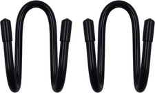 Over The Seat Hard Hat Rack Holder Back Seat Hanger Headrest Hook Black 2 Pack