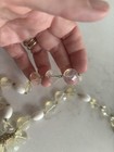 Antique Opalescent Glass Choker Necklace Unique Look — photo 4
