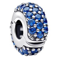 Pandora Schmuck Clip-Charm Silber KöNigsblaue Steine 794700C01