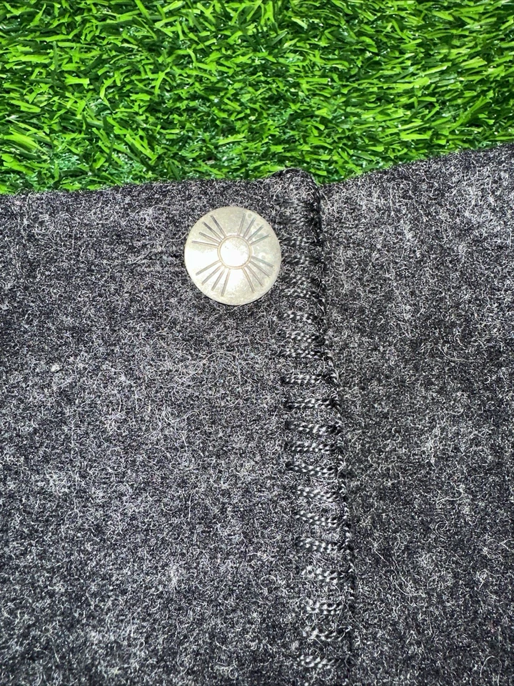 Falda Ralph Lauren Country Gris Rojo Lana Talla 10 Hecha en EE. UU. Western Vintage Foto 3 de 4