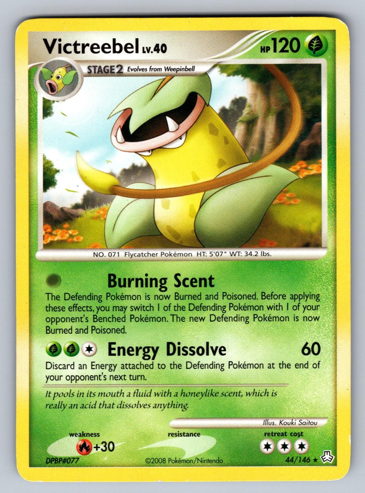 Victreebel 44/146 Rare Legends Awakened Pokemon Moderately Played