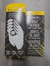 Kirkland Signature Golf Gloves Size SMALL S  Cabretta Leather Set Pack 4 Pcs