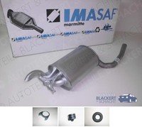 Imasaf ESD Auspuff Endtopf+Anbauteile für Mercedes 190 W201 2.0+2.0 D 1988-1993