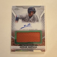 Topps 2025 Pro Debut Adrian Santana Jumbo Relic Autograph #PDJAR-AS /250