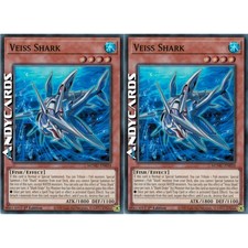 VEISS SHARK 2x • (Veiss Hai) • Super R • MZMU EN034 • 1Ed • Yugioh! ANDYCARDS