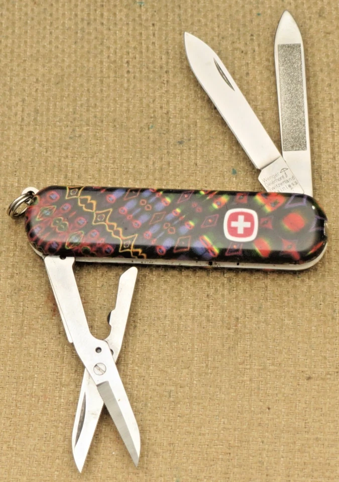 Canivete suíço vintage década de 1990 WENGER série SNIFE cabo Esquire PARADISE - Imagem 2 de 4