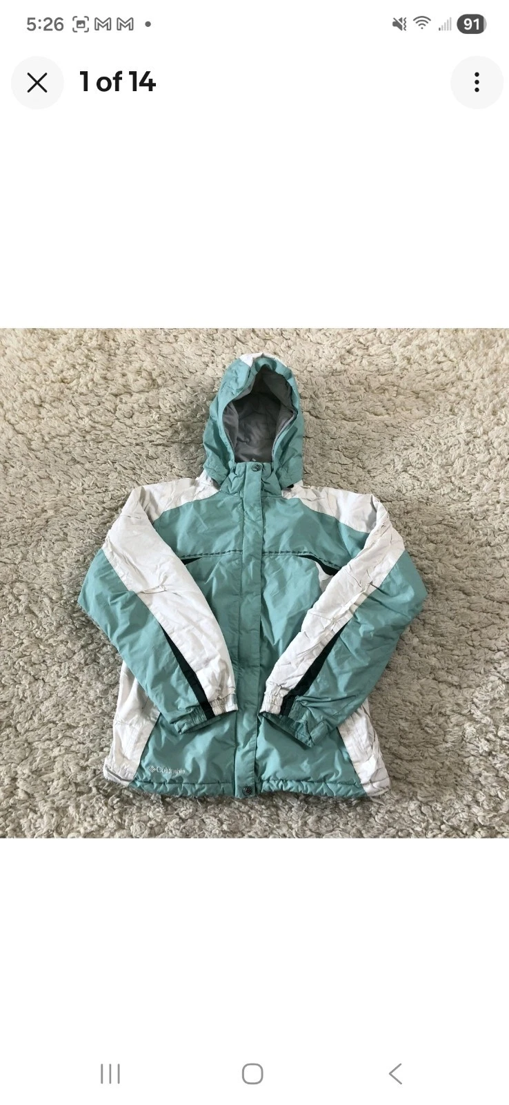 Womens Columbia Coat Size Small