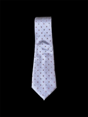 Field Brothers 100% silk tie made in Italy geometric pattern
