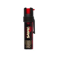 SABRE Pepper Gel 0.67oz Black Pepper Spray for Self Defense with Clip
