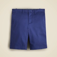 Crewcuts Boys Eladtic Waistband Chino Shorts, 5, Navy Blue