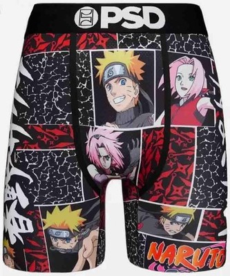 PSD Naruto DUO Collage Colorful Mesh Front & Back Panel Boxers Men's M