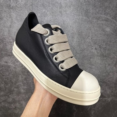 Rick Owens Jumbolace Low sneakers Black Men's | eBay