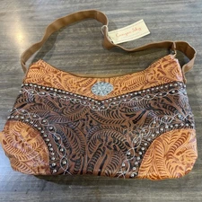 NWT Canyon Sky Purse Handbag Southwest Inspiration Faux Tooled Leather