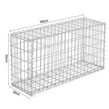 Gabion Basket Retaining Stone Garden Patio Wall Fence Heavy Duty Mesh Wire Cage