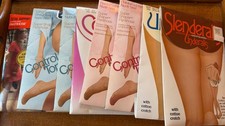 Lot of 8 Vintage Pairs Pantyhose Tights New Control Top Underalls JC Penny
