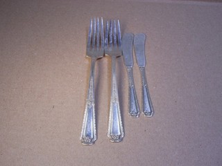 Sterling Silver 925 Scrap Lot Forks & Butter Knives 158 Grams