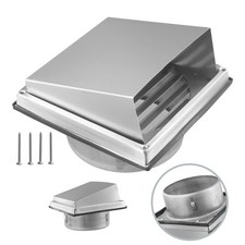 Secure and Reliable Square Extractor Fan Vent Cover with Rubber Ring and Screws