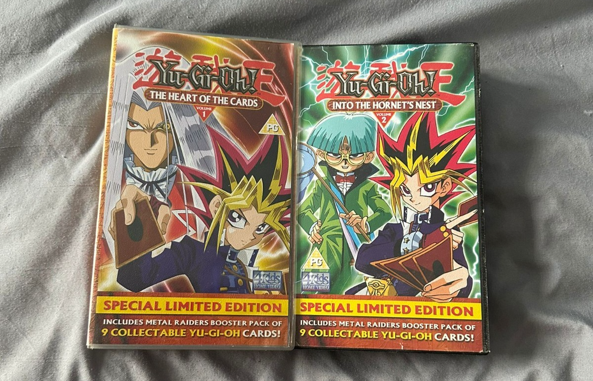 Yu Gi Oh VOLUME 1 & 2 The Heart of the Cards Into The Hornet's Nest (VHS 2003)