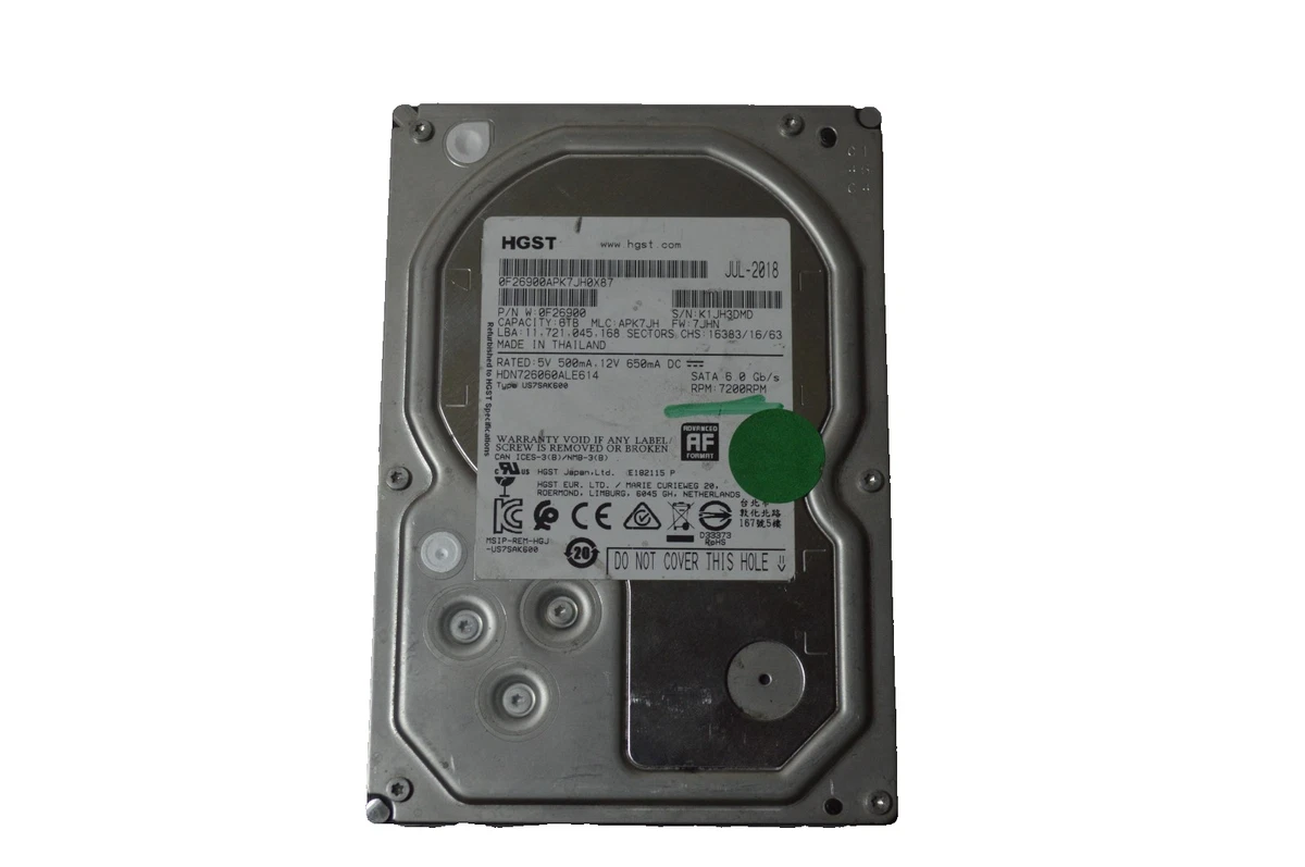 HGST Internal Hard Disk Drives 6 TB Storage Capacity for sale | eBay