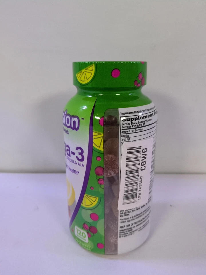 *2025-8-1* Vitafusion Omega 3 Gummy Size 120ct Vitafusion Omega 3 Epa & Dha - Image 2 of 4
