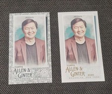 (2x LOT) KEN JEONG 2020 TOPPS ALLEN & GINTER MINI BLACK BORDER SP + AG BACK