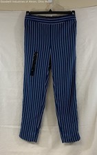 Banana Republic Women's Blue Hayden Pinstripe Tapered Ankle Pants Size 2 NWT