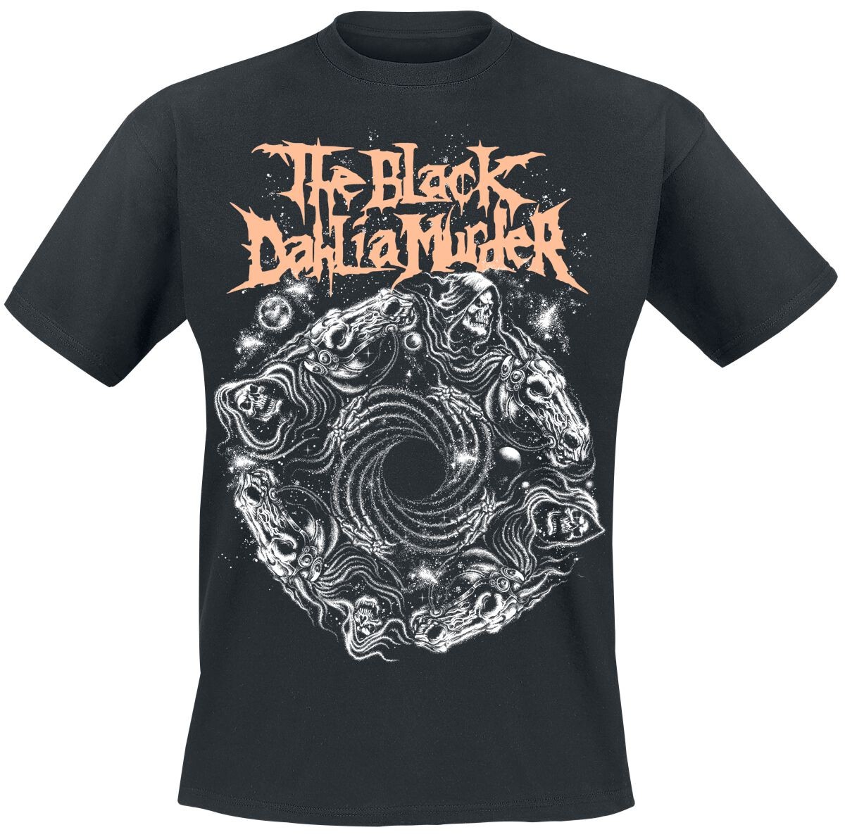 Футболка The Black Dahlia Murder с надписью Herren schwarz Band-Товар, Группы