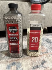 Valken ACCELERATE Tactical 0.20 White Airsoft BBs BB's 8000 Count Bottle .20g