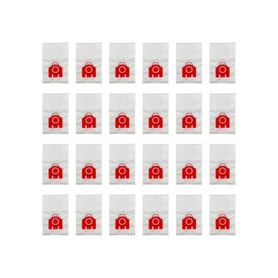 3D Airclean FJM Vacuum Cleaner Bags Replacement for Miele Classic C1, 24 Pack