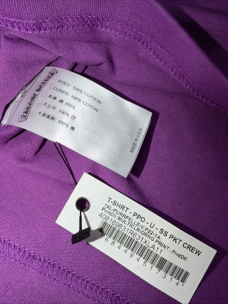 Chrome Hearts Matty Boy I Want More Not Less Purple T-Shirt Men's