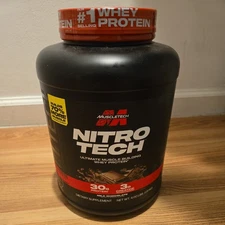 Muscletech Nitro Tech Whey Protein Milk Chocolate 4 lbs Exp 6/2028 NEW/SEALED