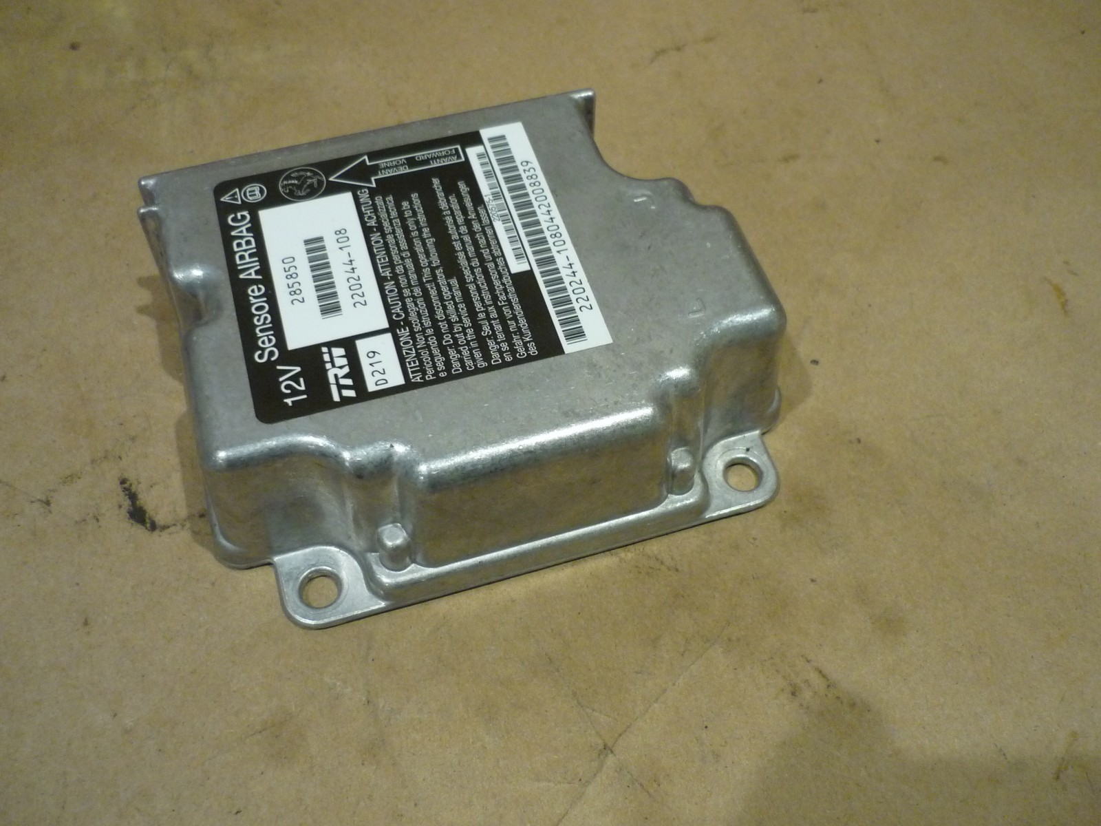 Ferrari 458 Spider - SRS Control Unit /ECU - P/N 285850