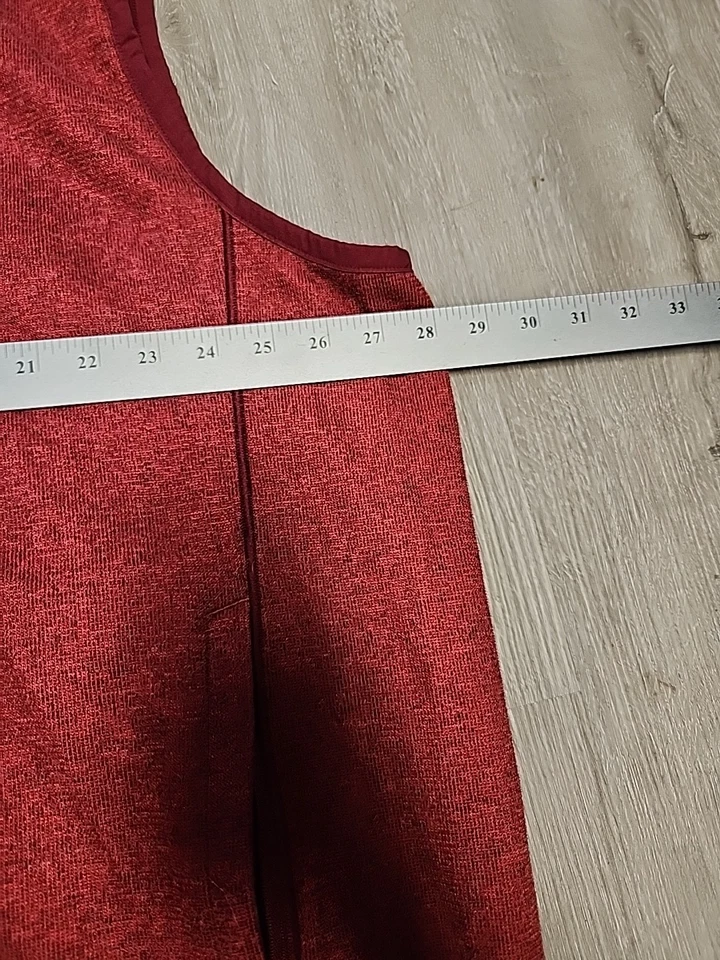 Georgia Bulldogs Logo Red Full Zip Vest Mens 3XL - Image 2 of 4