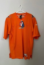 Vintage Brand New REEBOK BC LIONS ORANGE AUTHENTIC CFL LICENSED FOOTBALL JERSEY