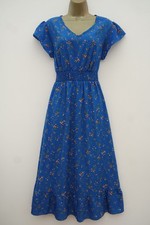 SHEIN BLUE FLORAL MIDI TEA DRESS SIZE 1XL 18