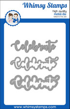 Whimsy Stamps Celebrate Word 3 Die Set
