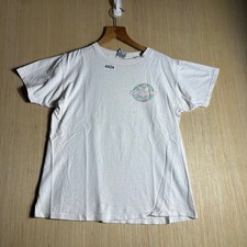 Vintage Vuarnet France Graphic T-Shirt White Made in USA Medium Surf Ski 80s