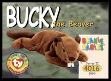 1999 Beanie Babies Series 2 Bucky the Beaver  #158