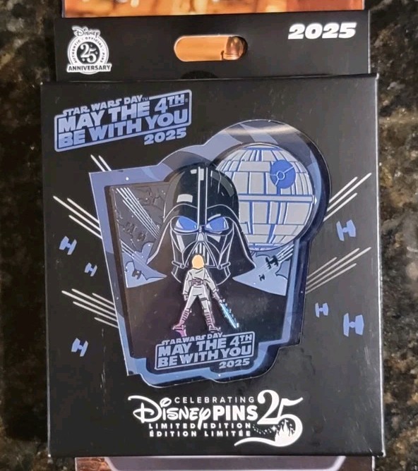 Disney Darth Vader May the 4th Fourth 2025 Limited Edition Jumbo Pin Star Wars