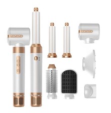 Asciugacapelli Professionale Phon Spazzola Aria Calda con Diffusore 7in1 2000 W