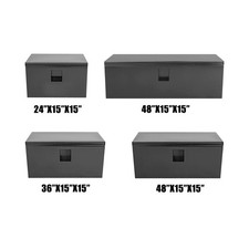 24303648x15x15 Steel Truck Bed Tool Box Trailer Storage Organizer Chest